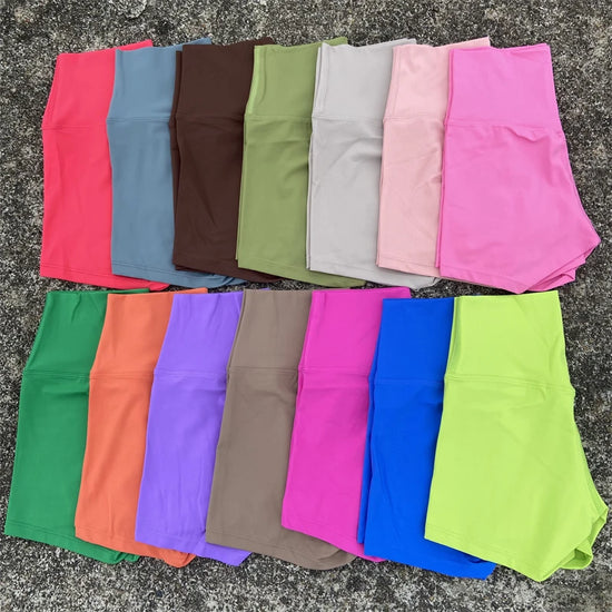 High Waist Yoga Shorts Gym Sports Shorts Women Plus Size Tight Short Leggings Stretchy Comfortable Running Cycling Sportswear