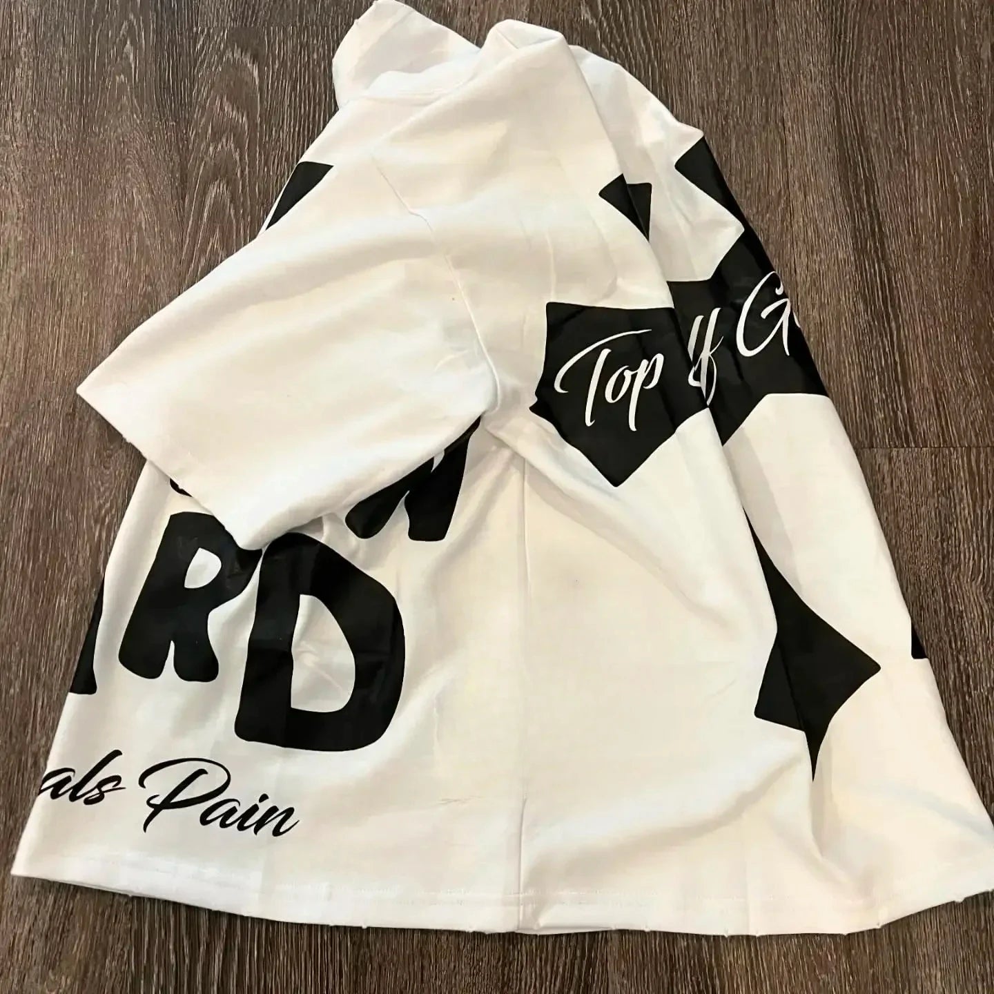 Graphic Round Neck Pure Cotton High Street New Women Printed T-shirt Trendy Brand Loose Casual Couple American Harajuku Y2k Tops